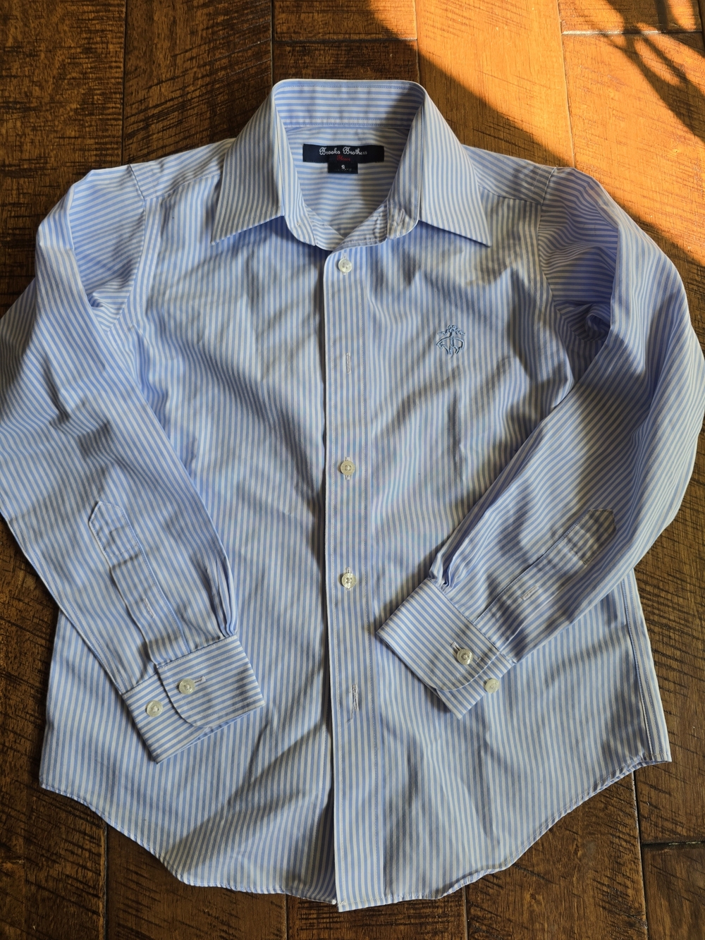 Brooks Brothers Light Blue & White Stripe Dress Shirt